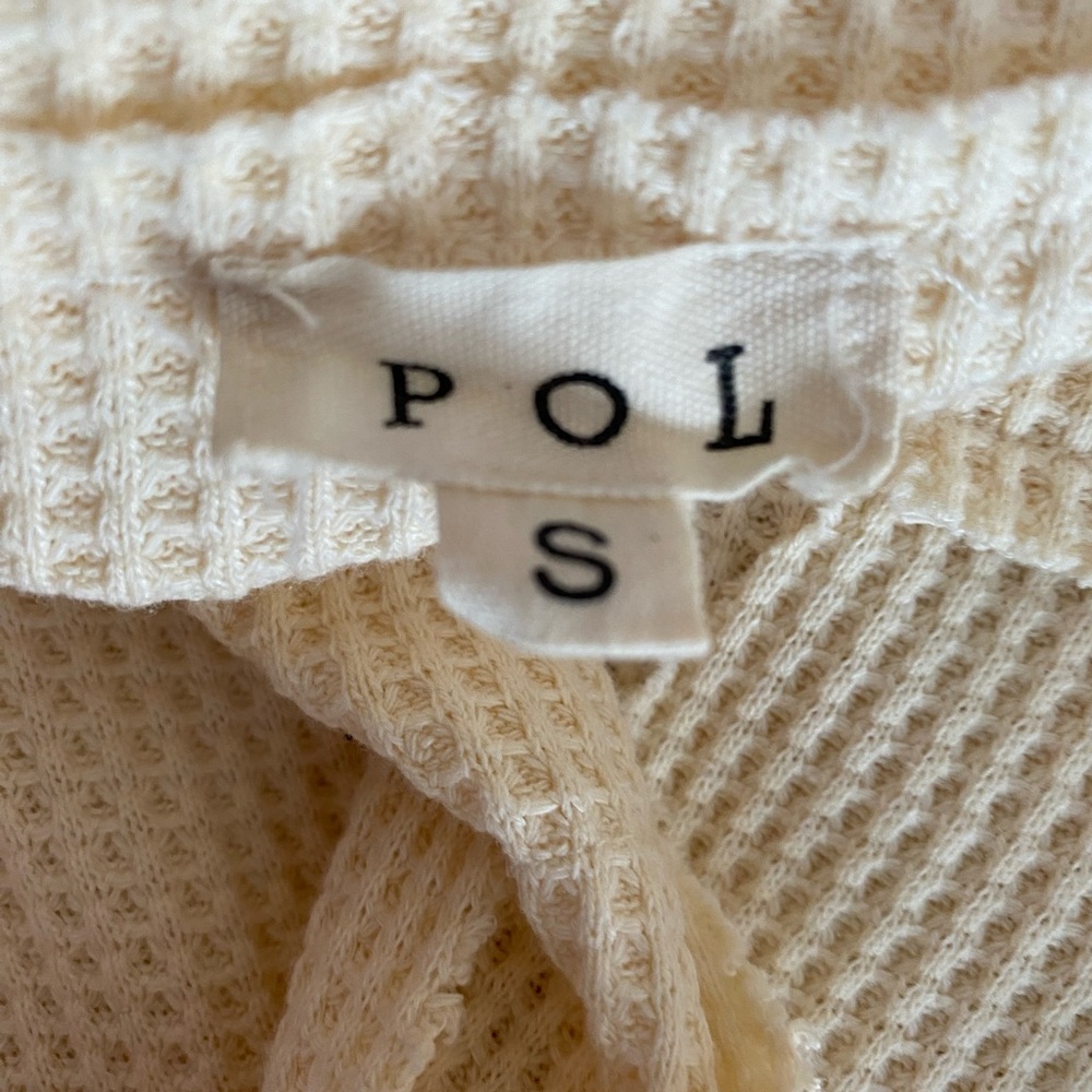 POL Cream Textured Knit Sweatshirt - Picture 2 of 10